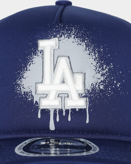 New Era Los Angeles Dodgers 'Spray Paint Glow' 9FORTY A-Frame Trucker Snapback Original Team Colours