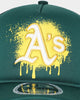 New Era Oakland Athletics 'Spray Paint Glow' 9FORTY A-Frame Trucker Snapback Original Team Colours