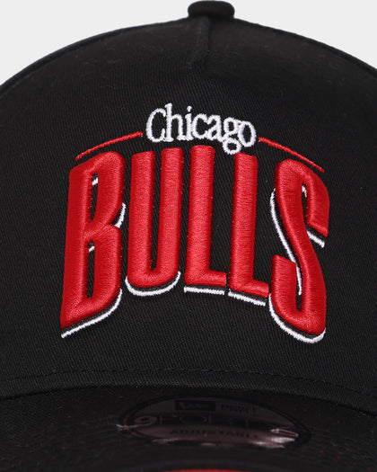 New Era Chicago Bulls 'Arch' 9FORTY A-Frame Snapback Black/Original Team Colours