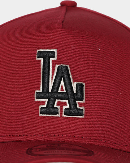 New Era Los Angeles Dodgers 9FORTY A-Frame Snapback Cardinal/Black/Stone