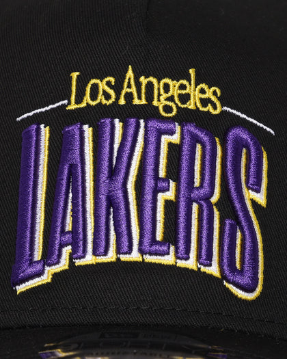 New Era Los Angeles Lakers 'Arch' 9FORTY A-Frame Snapback Black/Original Team Colours