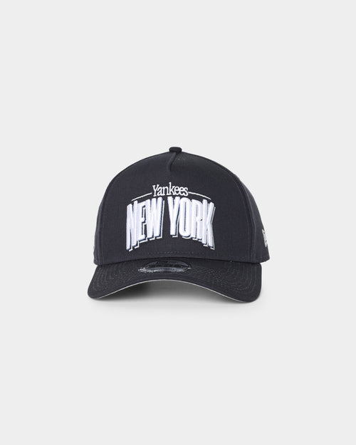 New Era New York Yankees 'Arch' 9FORTY A-Frame Snapback Black/Original Team Colours