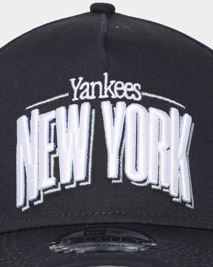 New Era New York Yankees 'Arch' 9FORTY A-Frame Snapback Black/Original Team Colours