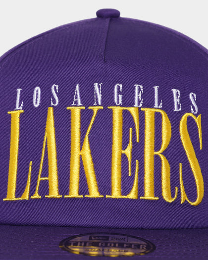 New Era Los Angeles Lakers 'Classic Spellout' The Golfer Snapback Original Team Colours