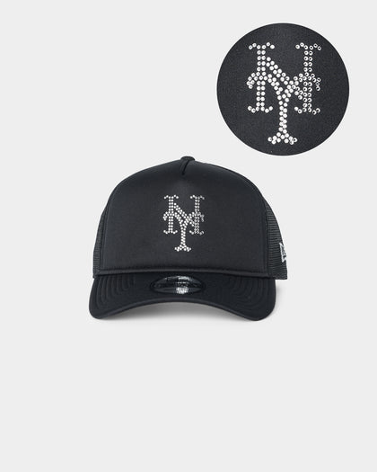 New Era New York Mets 'Rhinestone' 9FORTY A-Frame Trucker Snapback Rhinestone
