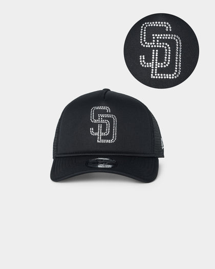 New Era San Diego Padres 'Rhinestone' 9FORTY A-Frame Trucker Snapback Rhinestone