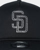 New Era San Diego Padres 'Rhinestone' 9FORTY A-Frame Trucker Snapback Rhinestone