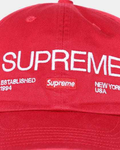 Supreme EST. 1994 6 Panel Strapback Red