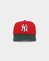 47 Brand New York Yankees 'Scarlet Pines' Sure Shot '47 MVP DT Snapback Red/Dark Green