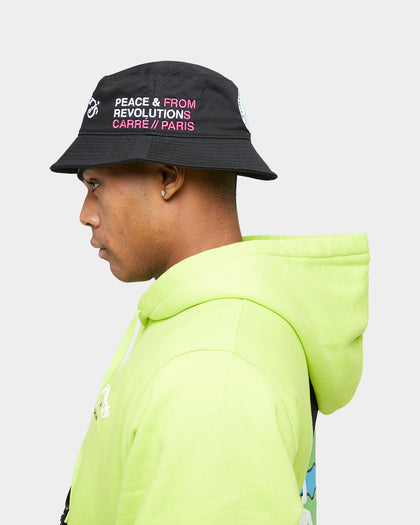 Carre Peace Bucket Hat Black