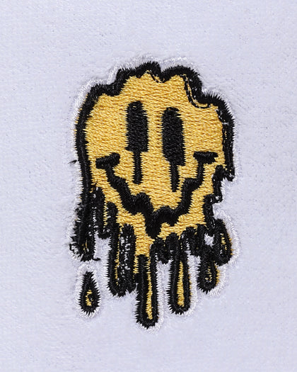 Goat Crew Drip Smiley Bucket Hat White