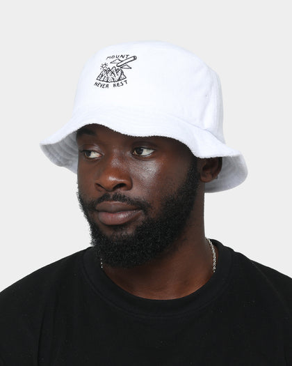 Rats Get Fat Mount Never Bucket Hat White