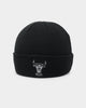 Mitchell & Ness Chicago Bulls Metallic Logo Cuff Knit Beanie Black