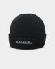 Mitchell & Ness Chicago Bulls Metallic Logo Cuff Knit Beanie Black