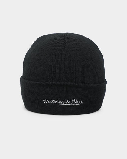 Mitchell & Ness Los Angeles Lakers Metallic Logo Cuff Knit Beanie Black
