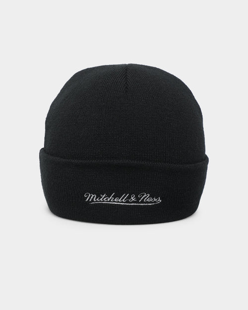 Mitchell & Ness Los Angeles Lakers Metallic Logo Cuff Knit Beanie Black