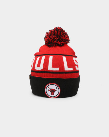 Mitchell & Ness Chicago Bulls Team Pom Beanie Red