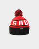 Mitchell & Ness Chicago Bulls Team Pom Beanie Red