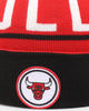 Mitchell & Ness Chicago Bulls Team Pom Beanie Red