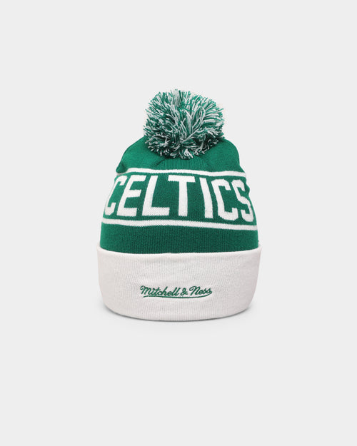 Mitchell & Ness Boston Celtics Team Pom Beanie Green