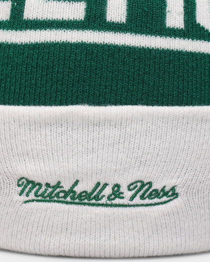 Mitchell & Ness Boston Celtics Team Pom Beanie Green