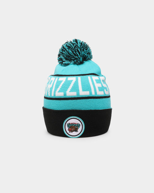 Mitchell & Ness Vancouver Grizzlies Team Pom Beanie Teal