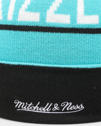 Mitchell & Ness Vancouver Grizzlies Team Pom Beanie Teal