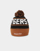 Mitchell & Ness Philadelphia 76ers Team Pom Beanie Black