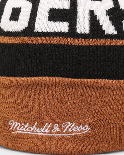 Mitchell & Ness Philadelphia 76ers Team Pom Beanie Black