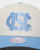 Mitchell & Ness UNC Go Team Pro Crown Snapback Off White
