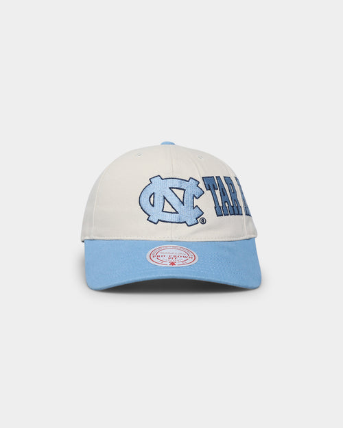 Mitchell & Ness UNC Side Embroidered Pro Crown Snapback Off White