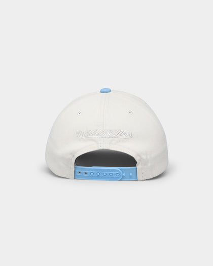 Mitchell & Ness UNC Side Embroidered Pro Crown Snapback Off White