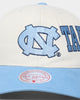 Mitchell & Ness UNC Side Embroidered Pro Crown Snapback Off White