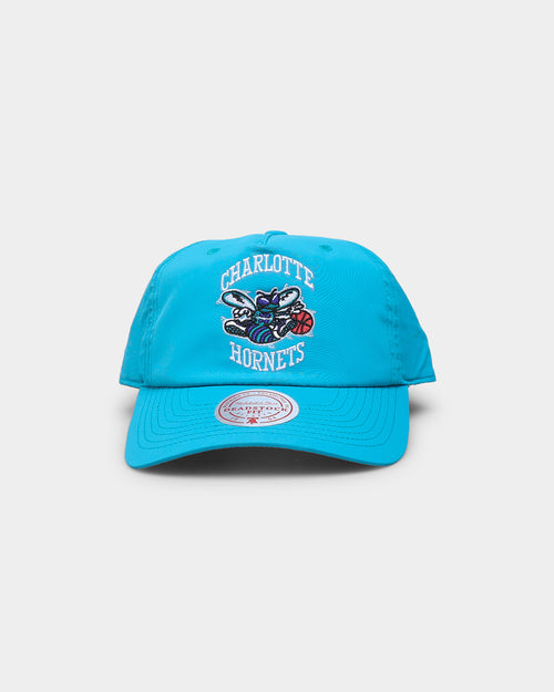 Mitchell & Ness Charlotte Hornets 'Nylon Hardwood Classics Logo' Deadstock Snapback Original Team Colours