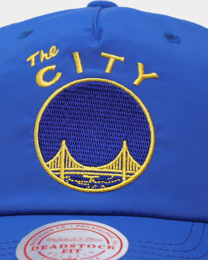 Mitchell & Ness Golden State Warriors 'Nylon Hardwood Classics Logo' Deadstock Snapback Original Team Colours