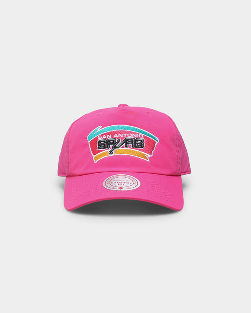 Mitchell & Ness San Antonio Spurs  'Nylon Hardwood Classics Logo' Deadstock Snapback Original Team Colours