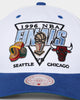 Mitchell & Ness '96 Versus '1996 Bulls VS Sonics NBA Finals' Deadstock Snapback White