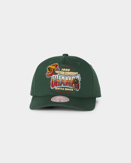 Mitchell & Ness Seattle Sonics '96 Champions '1996 Bulls VS Sonics NBA Finals' Pro Crown Snapback Faded Green