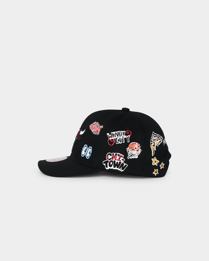 Mitchell & Ness Chicago Bulls 'Hand Drawn Doodle' Pro Crown Snapback Black