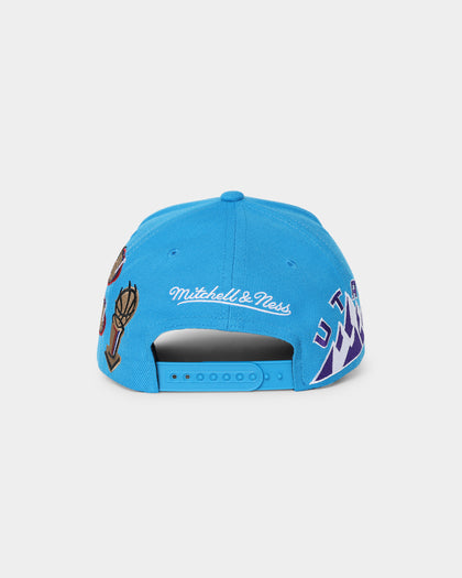 Mitchell & Ness Utah Jazz 'Highway' Pro Crown Snapback Light Blue