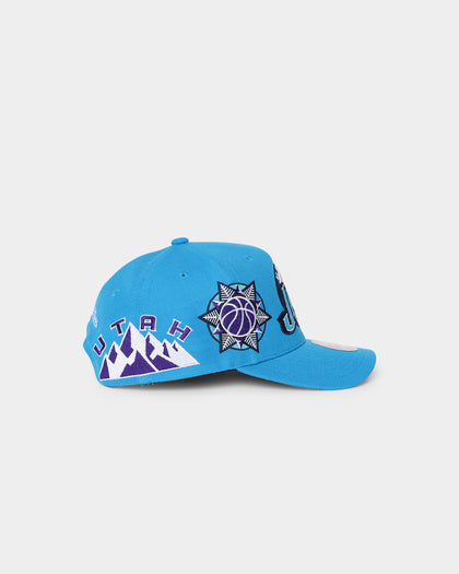 Mitchell & Ness Utah Jazz 'Highway' Pro Crown Snapback Light Blue