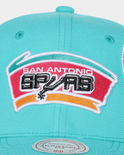 Mitchell & Ness San Antonio Spurs 'Highway' Pro Crown Snapback Dark Teal