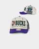 Mitchell & Ness Milwaukee Bucks '90s Training Camp' Pro Crown Snapback Cream