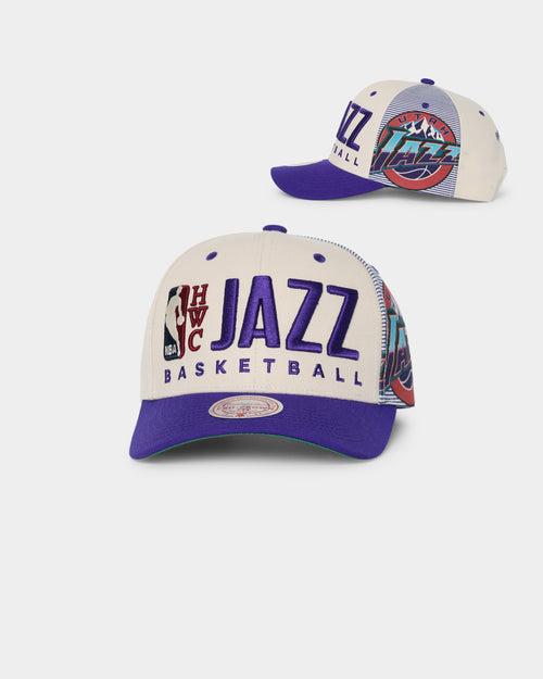Mitchell & Ness Utah Jazz '90s Training Camp' Pro Crown Snapback Cream