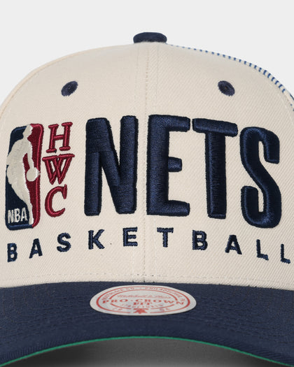 Mitchell & Ness Brooklyn Nets '90s Training Camp' Pro Crown Snapback Cream