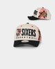 Mitchell & Ness Philadelphia 76ers '90s Training Camp' Pro Crown Snapback Cream