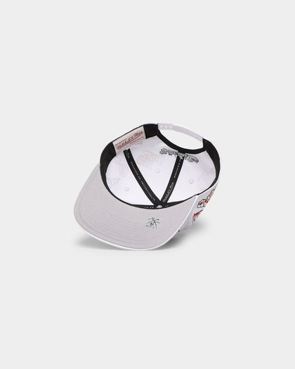 Mitchell & Ness Miami Heat 'Hand Drawn' Original Fit Snapback White