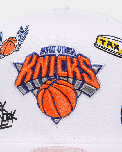 Mitchell & Ness New York Knicks 'Hand Drawn' Original Fit Snapback White