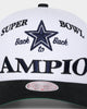 Mitchell & Ness Dallas Cowboys Back-To-Back Super Bowl Champions 'Dallas Cowboys Champs' Pro Crown Snapback Vintage White