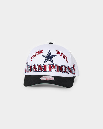 Mitchell & Ness Dallas Cowboys Super Bowl XXVII 'Dallas Cowboys Champs' Pro Crown Snapback Vintage White